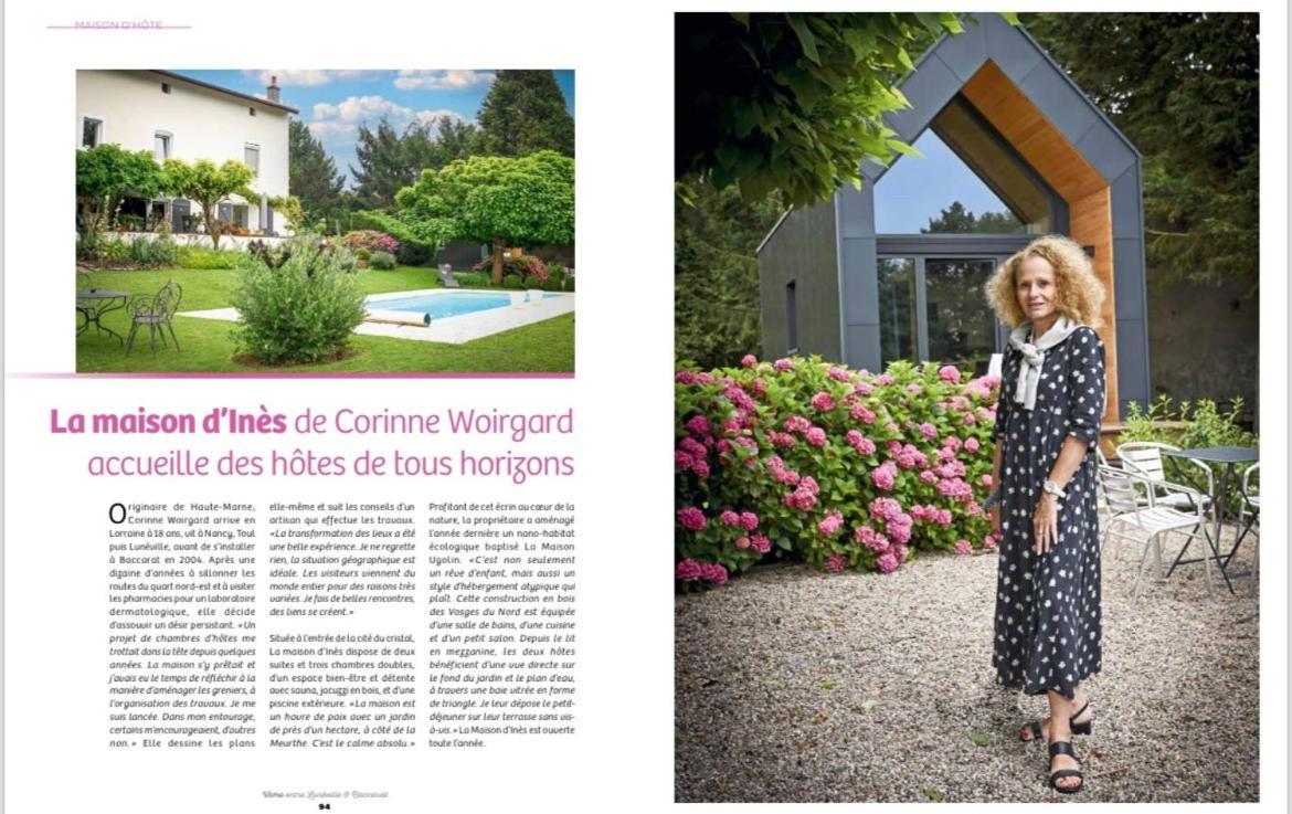 La Maison D Ines And Ugolin & Spa Baccarat Exterior photo